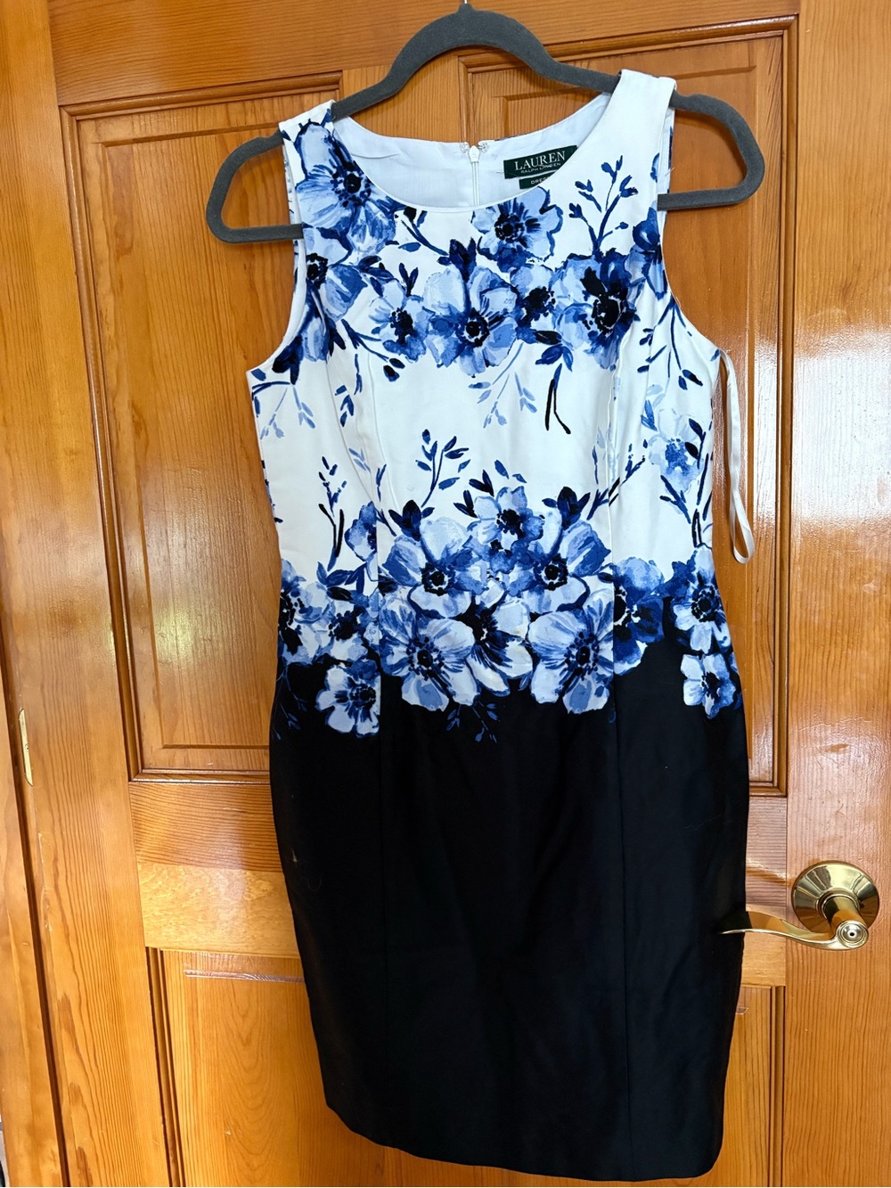 Ralph Lauren Navy & White Floral Dress